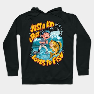 A Kids Fishing Passion Hoodie